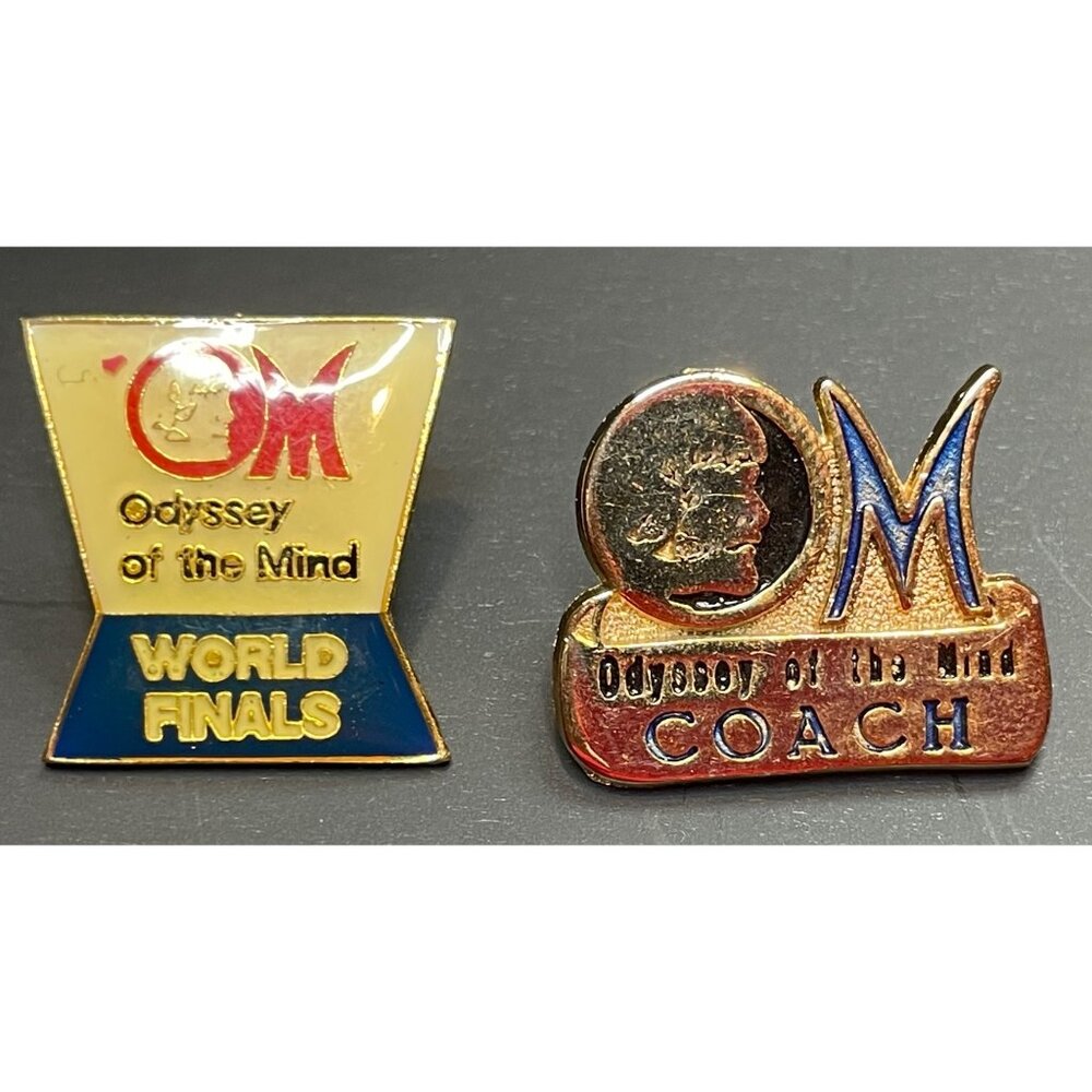 Vintage Odyssey of the Mind World Finals Coach Pins‎ (2)